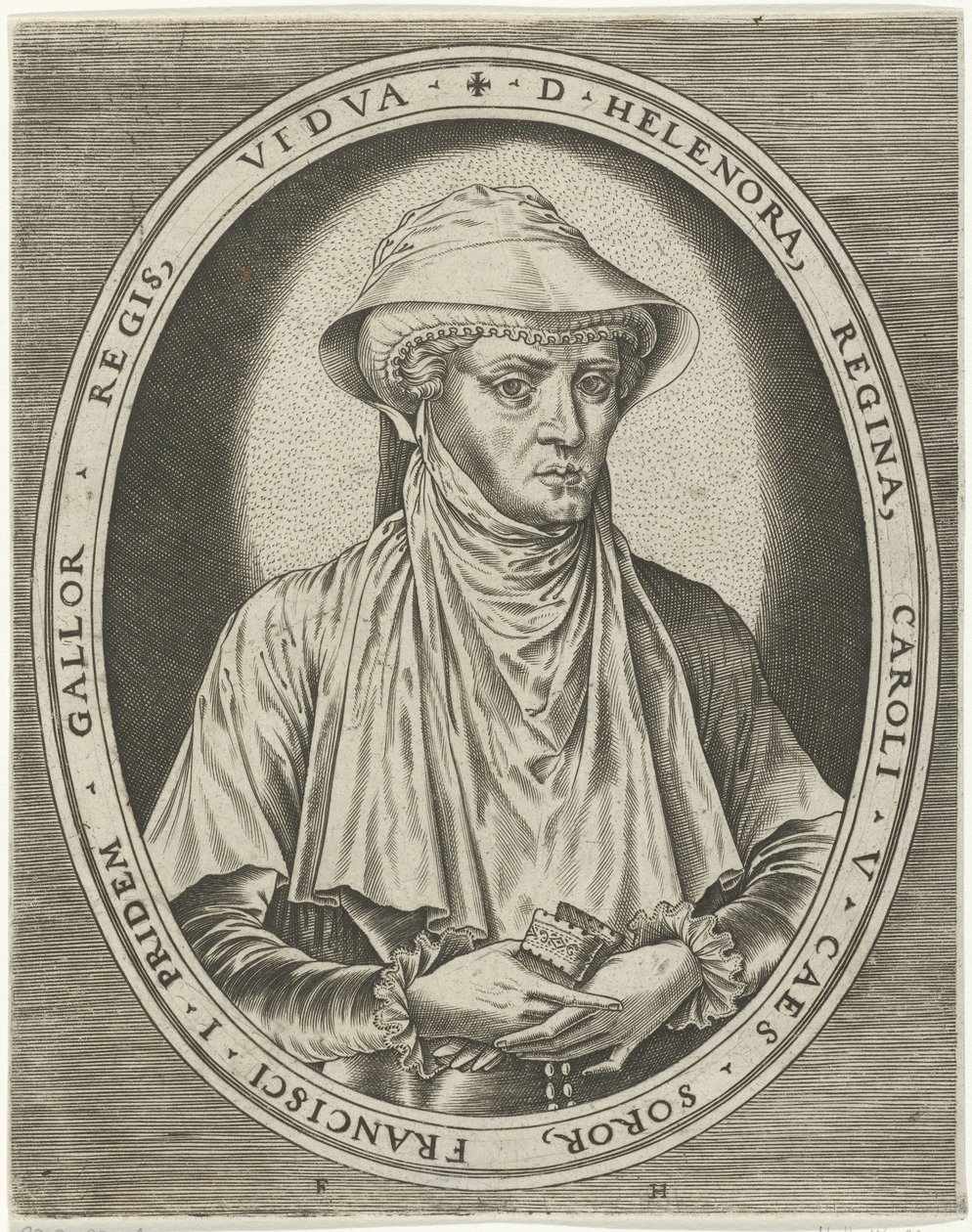 Portrett av Eleanor av Habsburg Portretter av konger, dronninger, prinser og prinsesser (serietittel) av Frans Huys