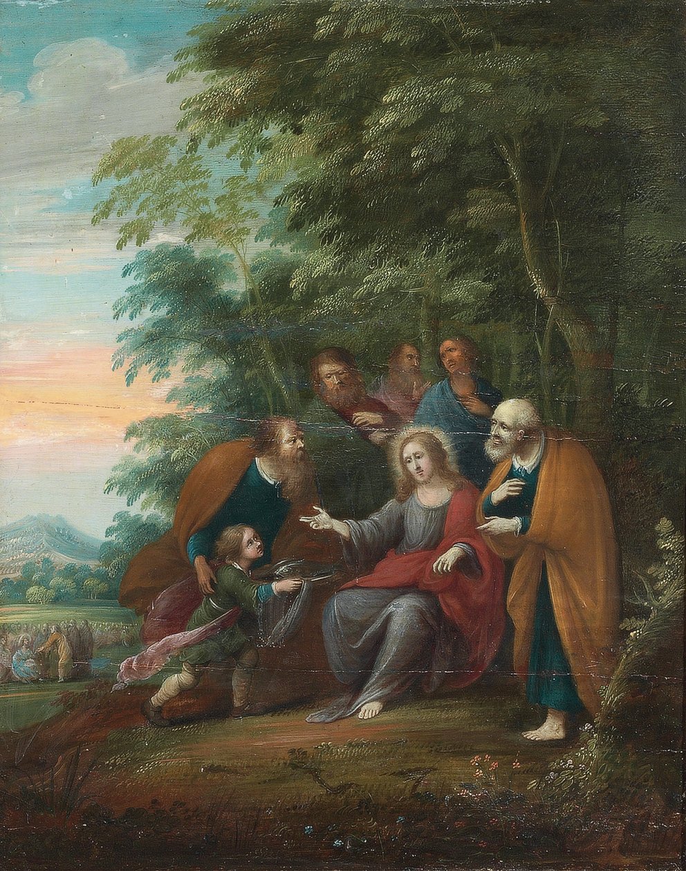Scener fra Kristi liv og læresetninger (olje på panel) av Frans III (attr. to) Francken