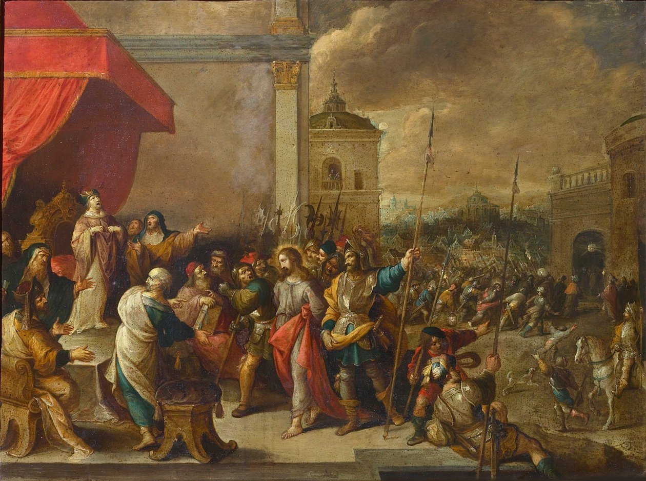 Kristus før Kaifas, ca. 1650. av Frans III Francken