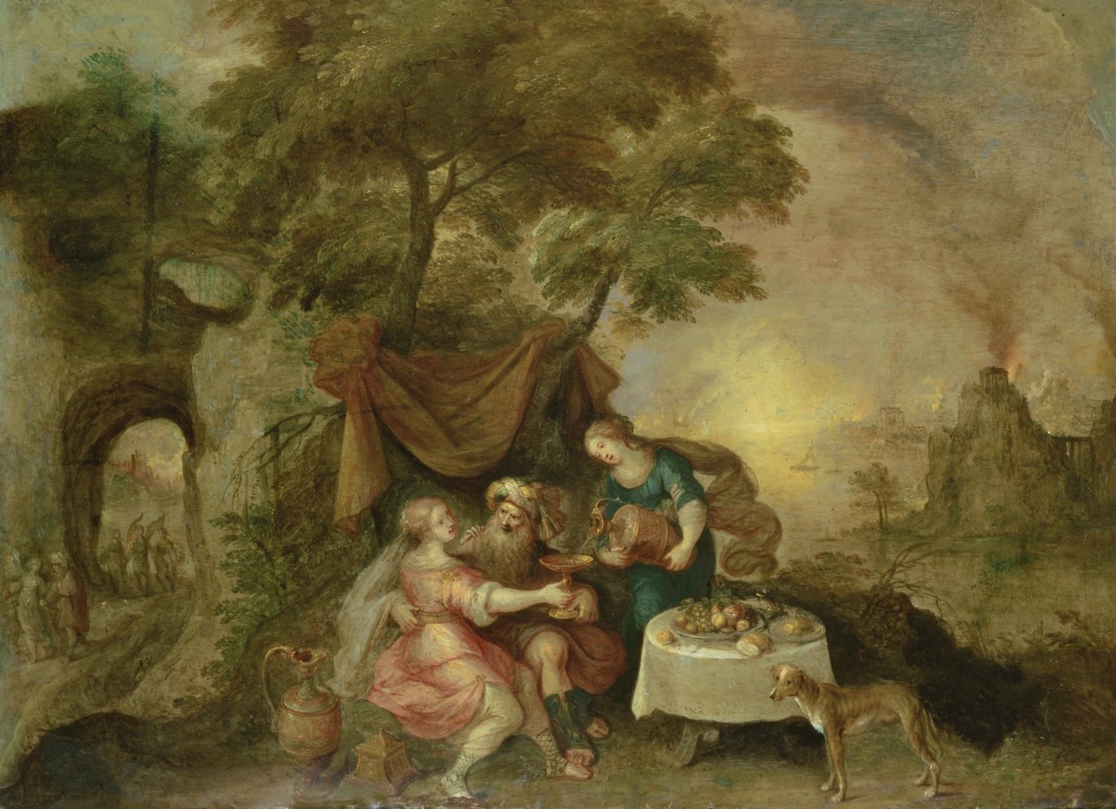 Lot og hans døtre av Frans II Francken