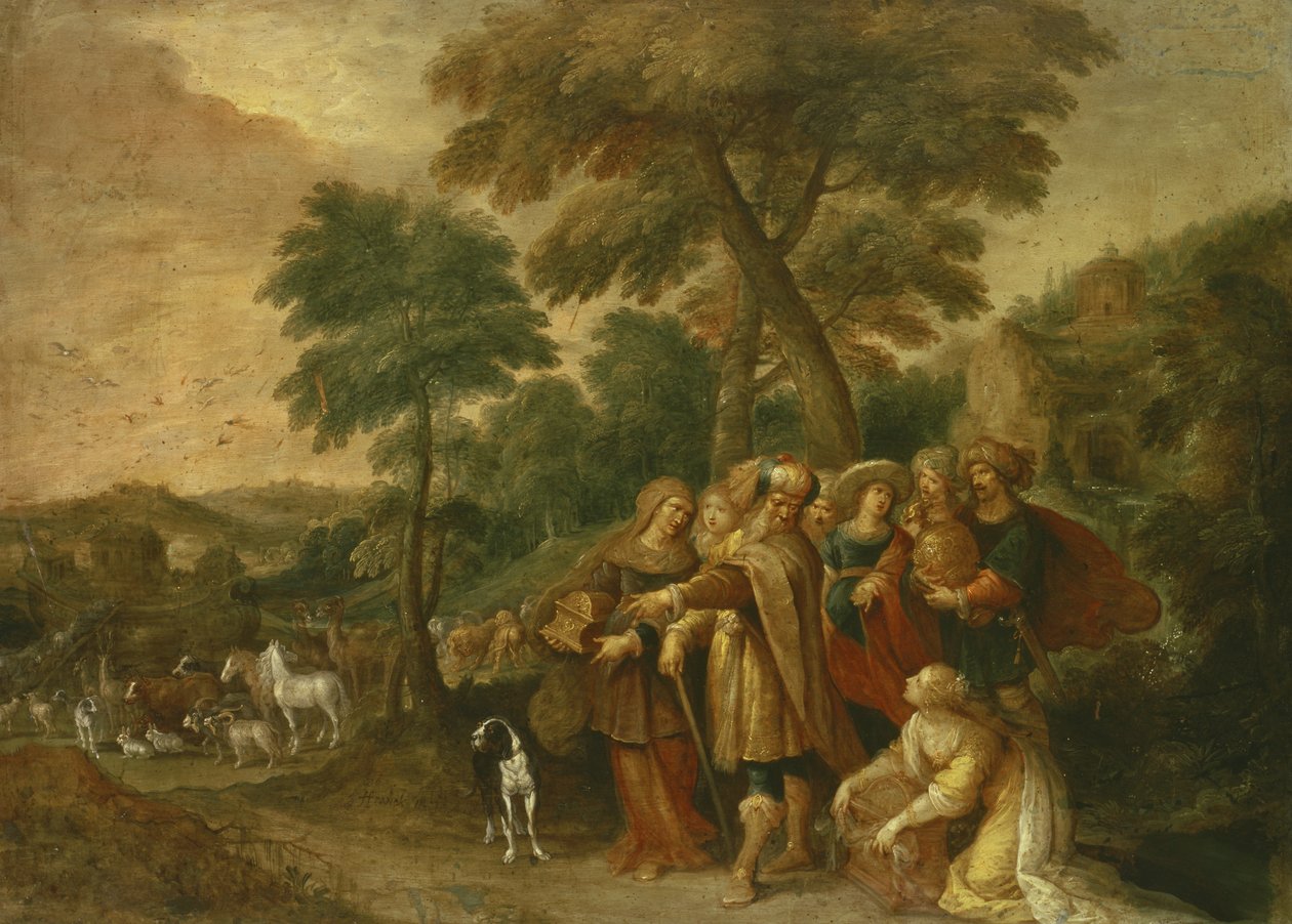Noah går inn i arken av Frans II Francken