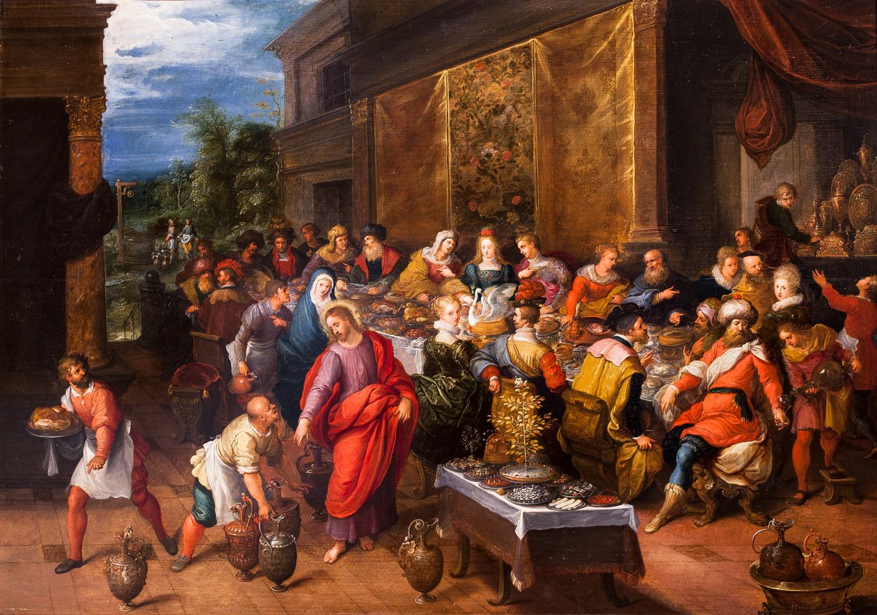Bryllupet i Kana (olje på lerret) av Frans II Francken