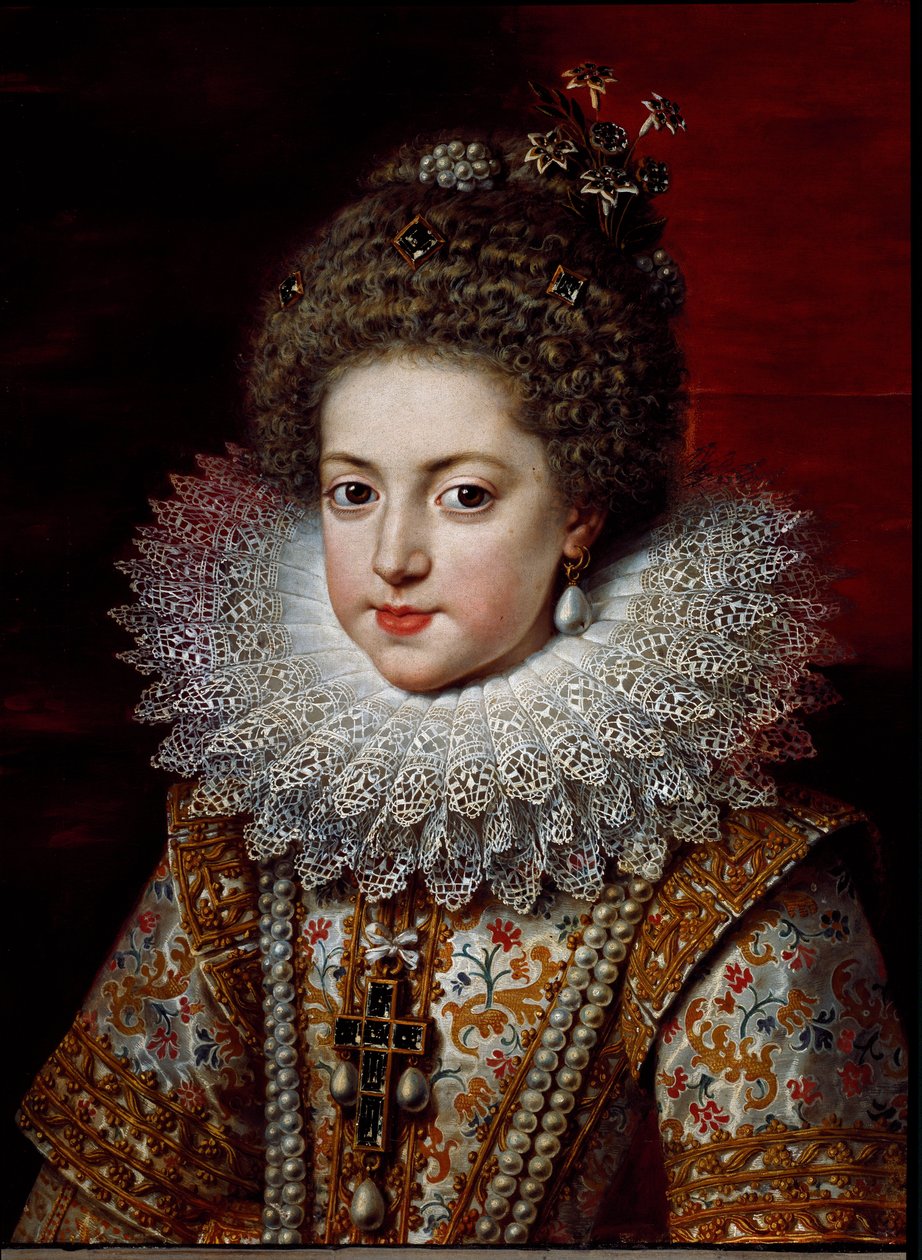 Portrett av Elisabeth av Frankrike (Elisabeth av Bourbon), ca. 1611 (maleri) av Frans II Pourbus