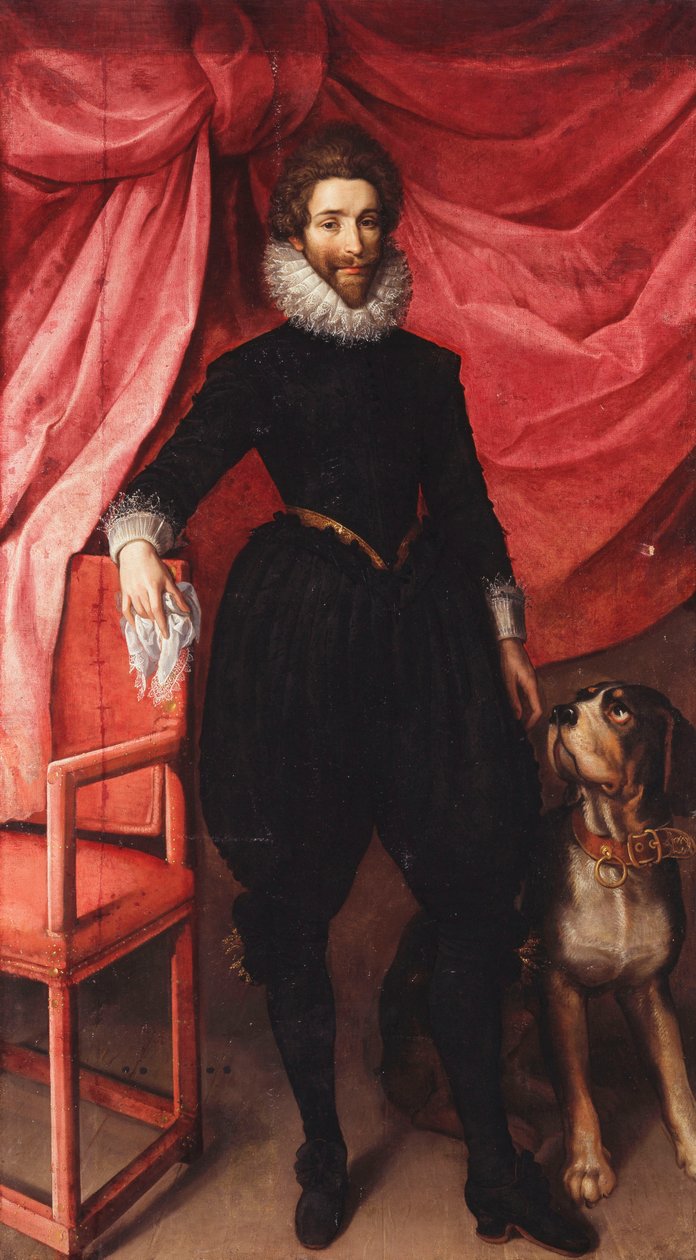 Portrett av Henri de Lorraine, hertugen av Guise, kalt Le Bafafre av Frans II Pourbus