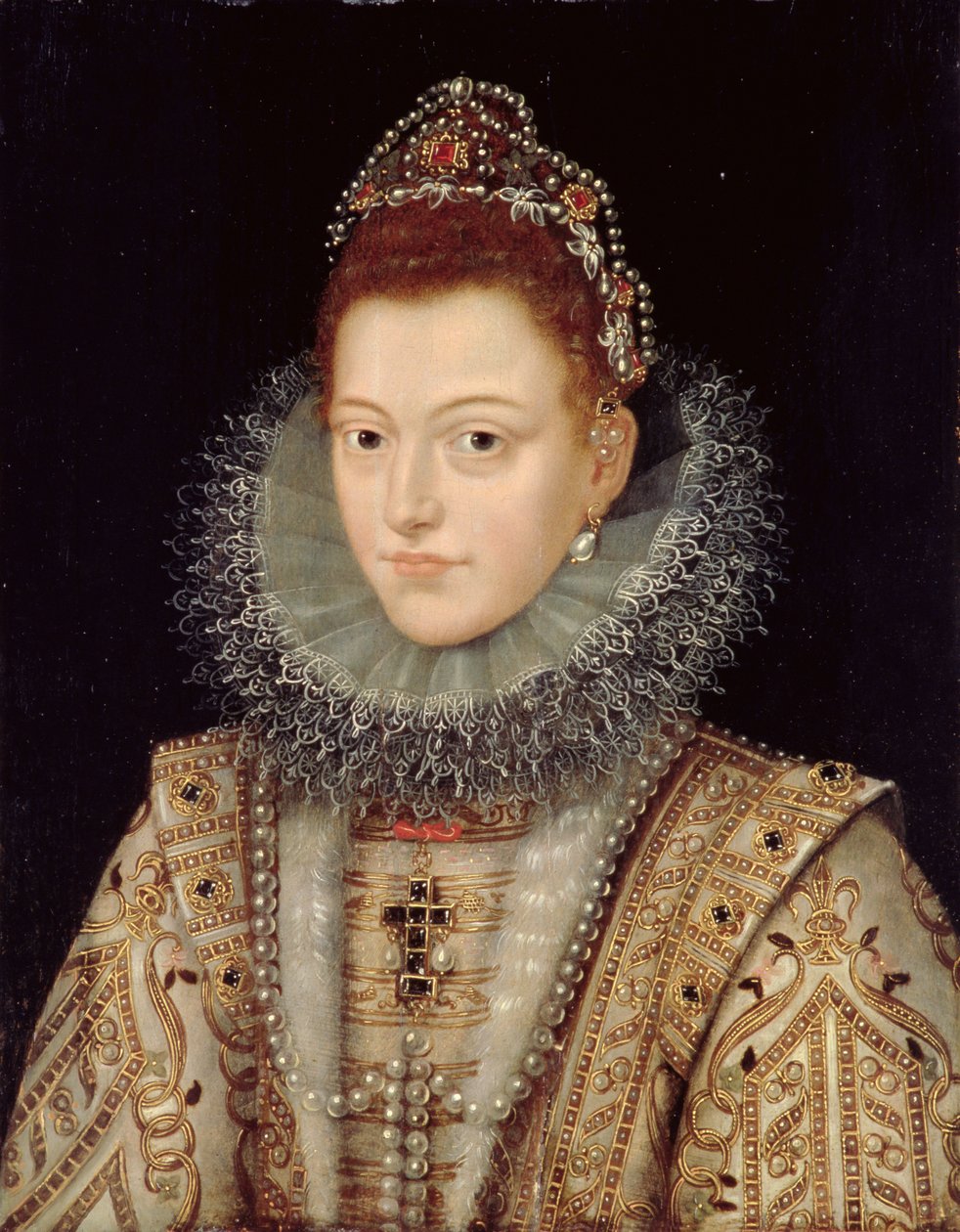 Portrett av Isabella Clara Eugenia (1566-1633) ca. 1599 av Frans II Pourbus