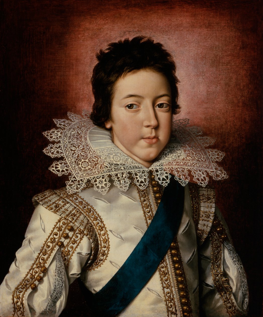 Portrett av Louis XIII, konge av Frankrike, som en gutt, ca. 1616 av Frans II Pourbus