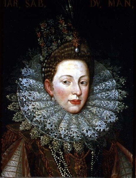 Portrett av Margaret Gonzaga, hertuginne av Savoy av Frans II Pourbus