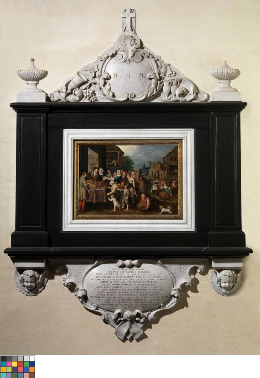 The Seven Works of Mercy (olje på panel) av Frans II the Younger Francken