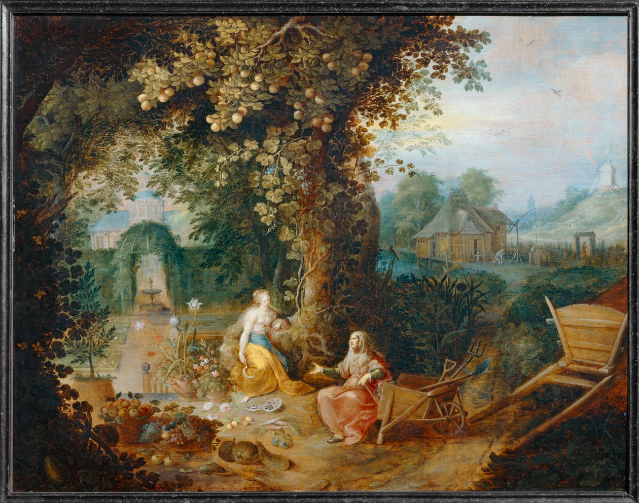 Vertumne et Pomone - Vertumnus og Pomona ... av Frans II the Younger Francken