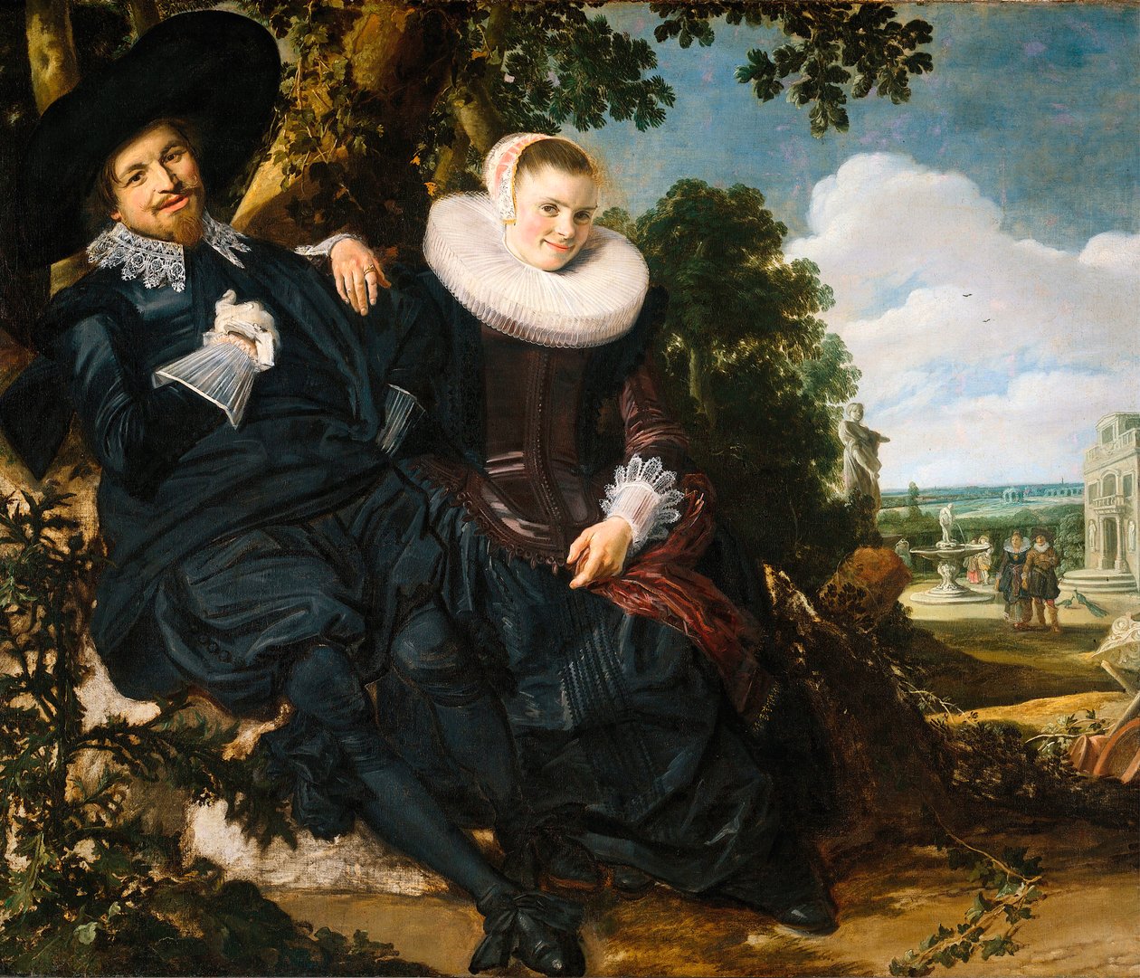 Ekteskapsportrett av Isaac Abrahamsz Massa og Beatrix van der Laen