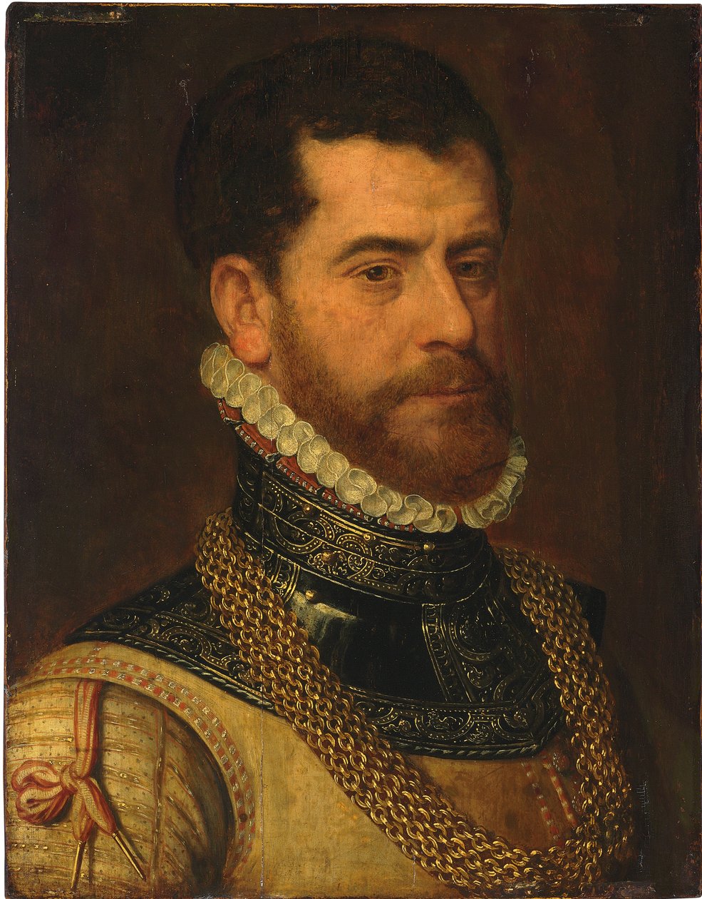 Portrett av en gentleman, med monogrammet til Don Gaspar de Haro y Guzman av Frans I Pourbus