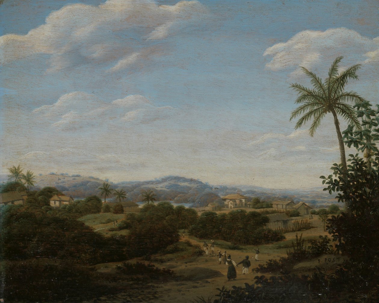 Brasiliansk landskap Brasiliansk landskap av Frans Post