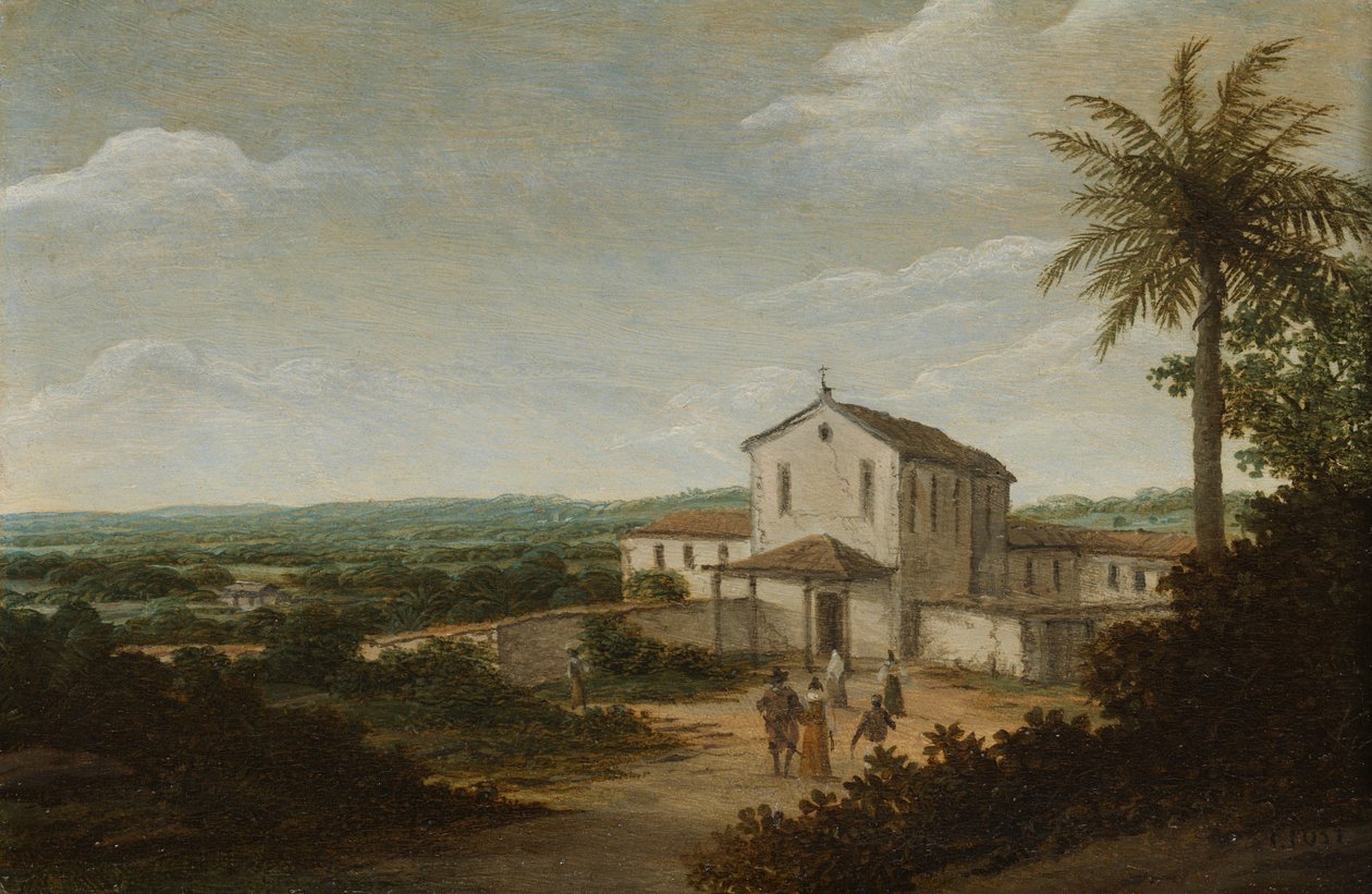 Kirkebygning i Brasil Huset til en nederlandsk kolonist i Brasil av Frans Post