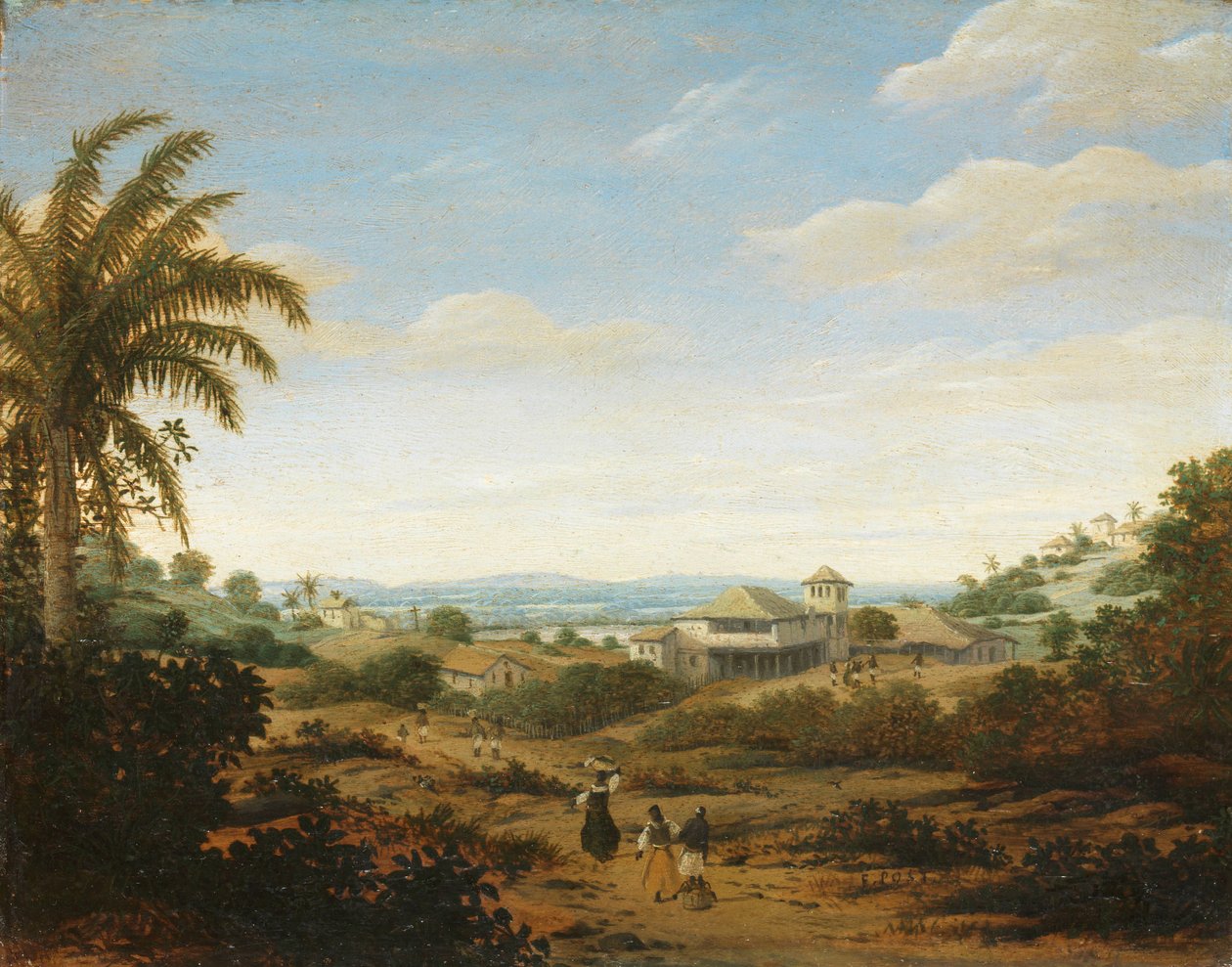Landskap ved Senhor de Engenho-elven, Brasil Landskap ved Senhor de Engenho-elven, Brasil av Frans Post