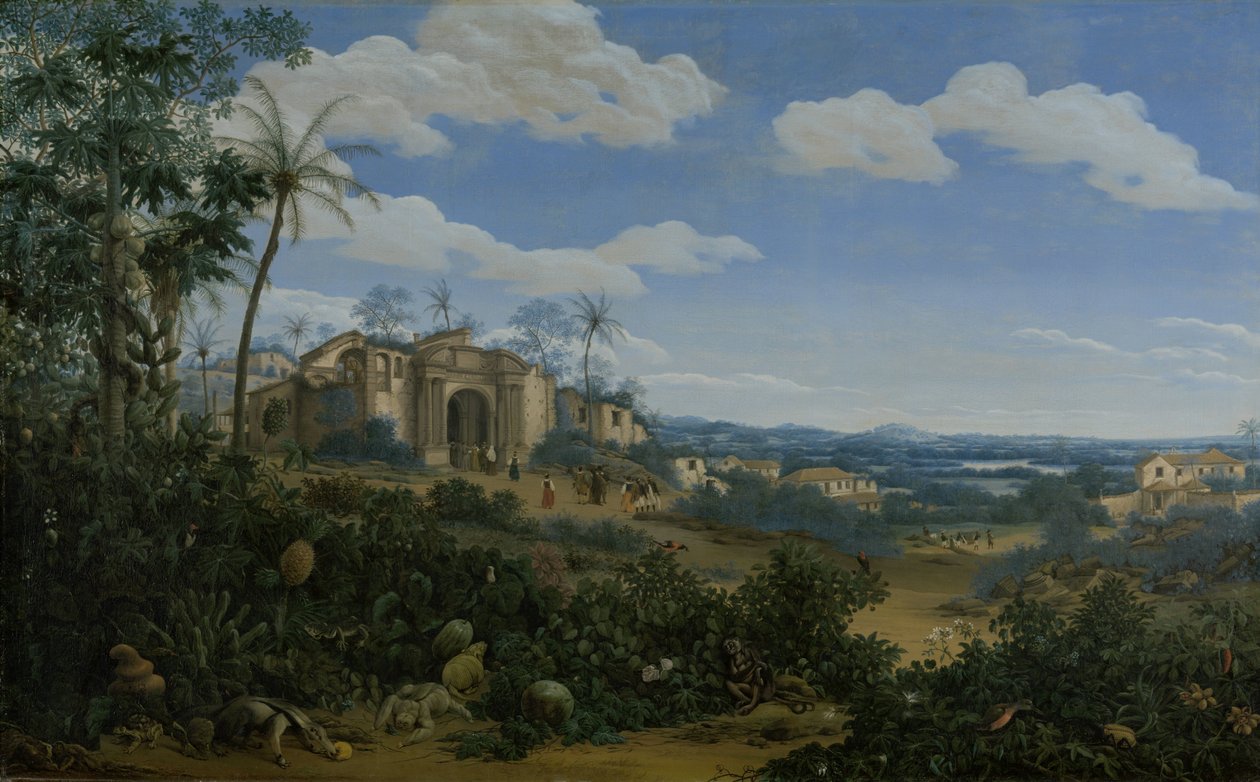 Utsikt over Olinda, Brasil av Frans Post