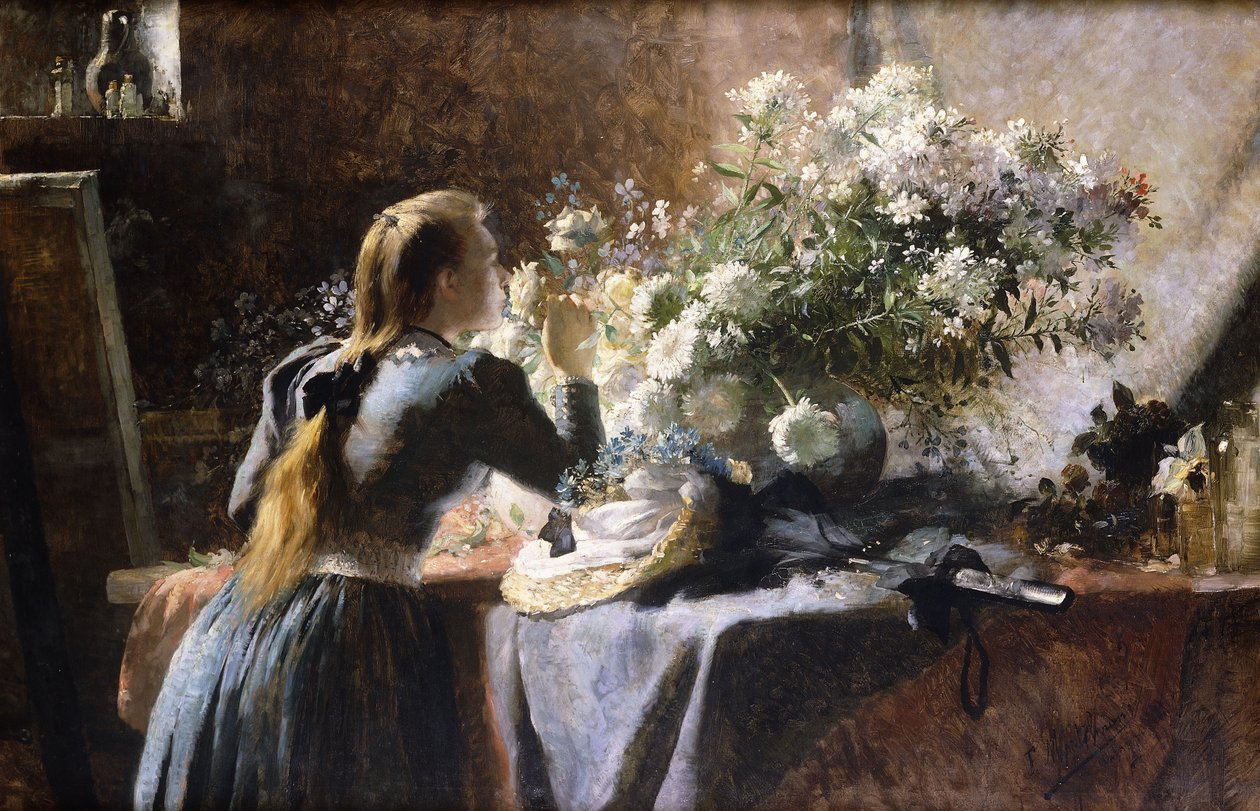 Besøker studioet av Frans Mortelmans