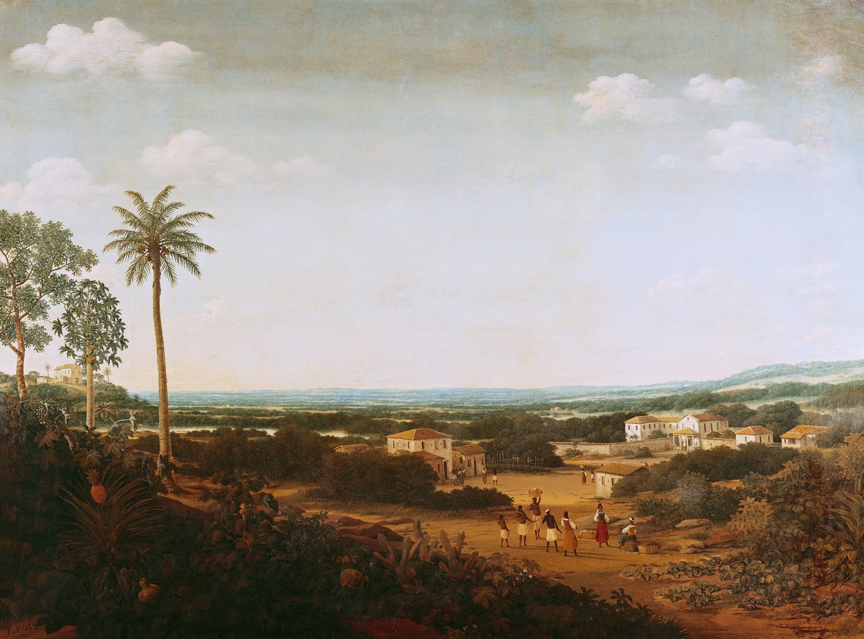 Huset til en portugisisk adelsmann i Brasil av Frans Post