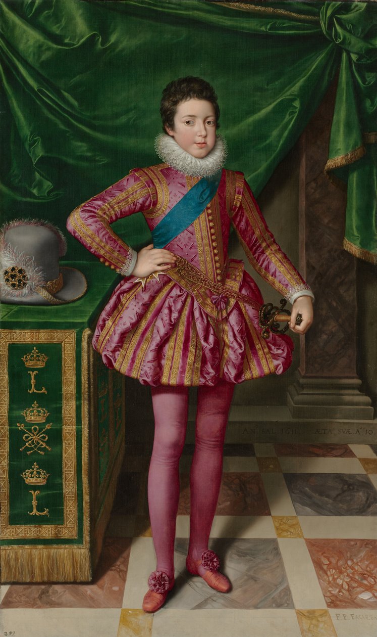 Portrett av kong Louis XIII av Frankrike, 1611. av Frans Pourbus