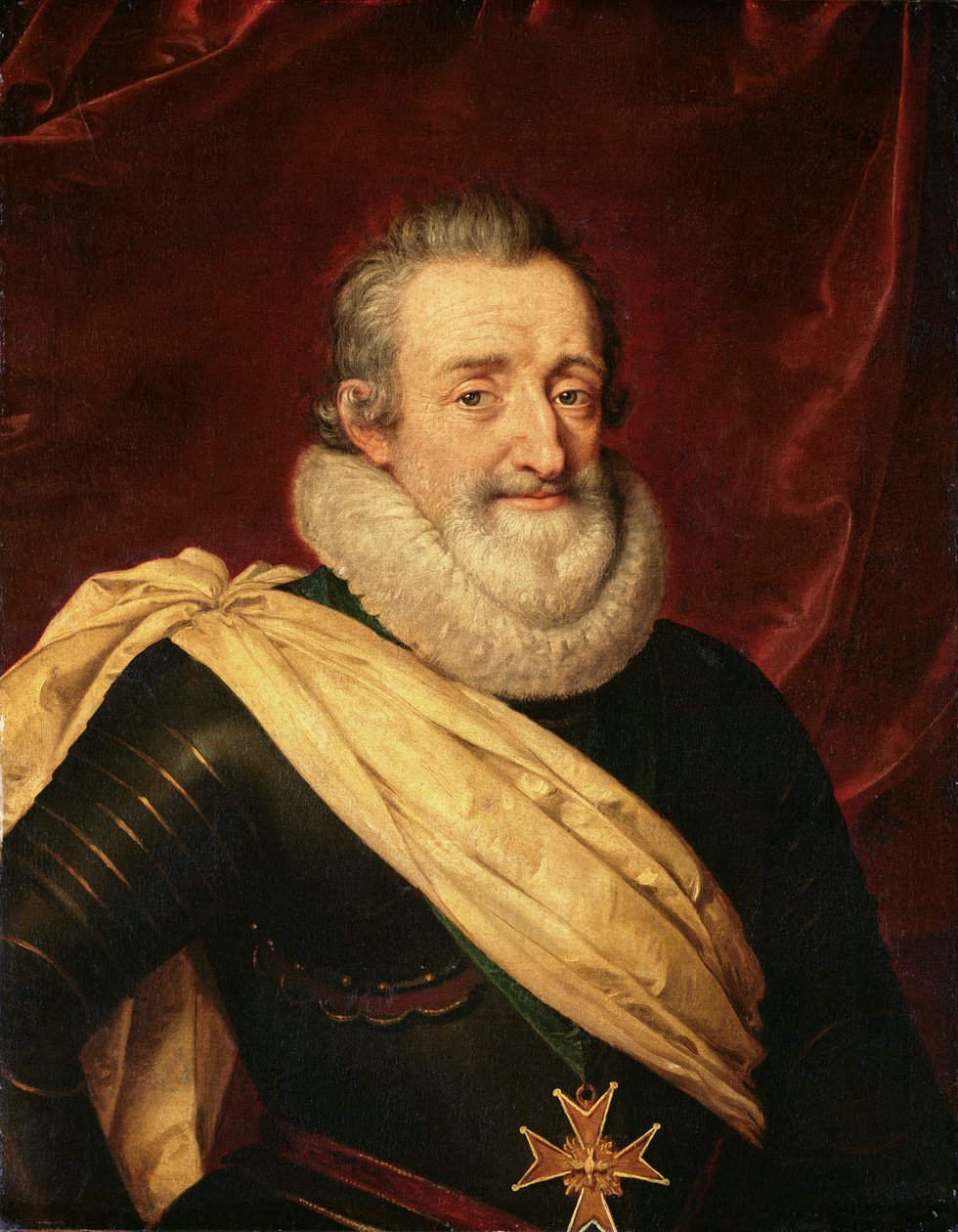 Portrett av Henri IV (1553-1610) konge av Frankrike av Frans Pourbus the Younger