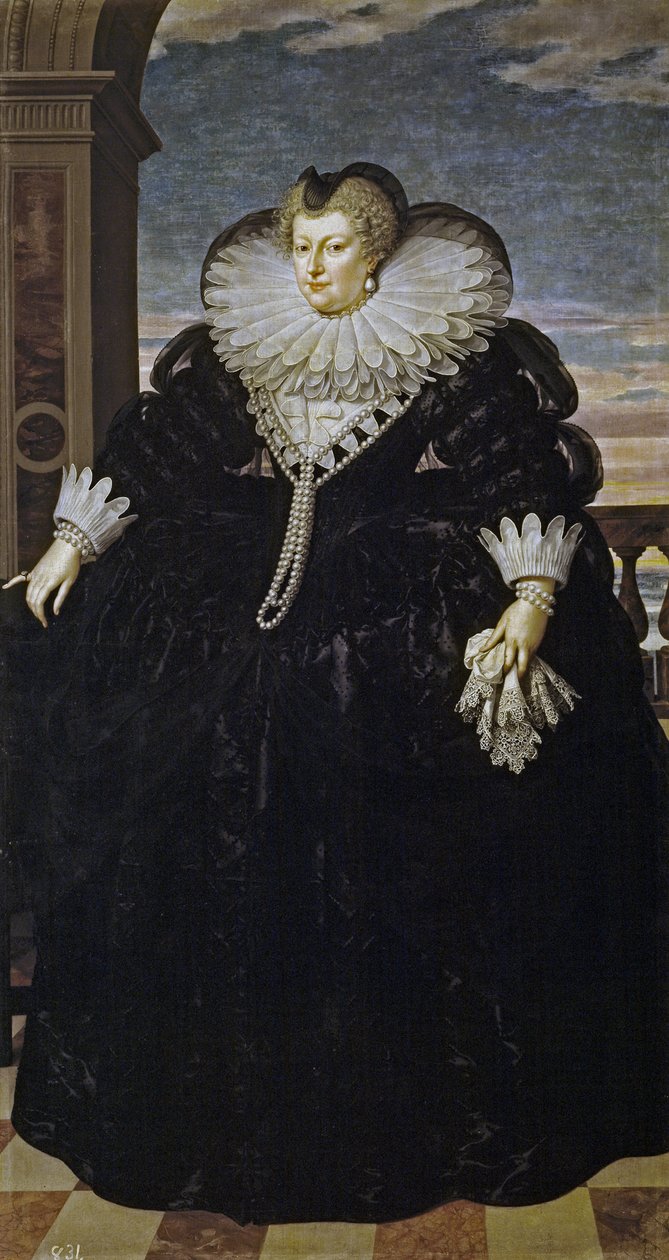 Portrett av Marie de Medici 1575-1642 av Frans Pourbus the Younger