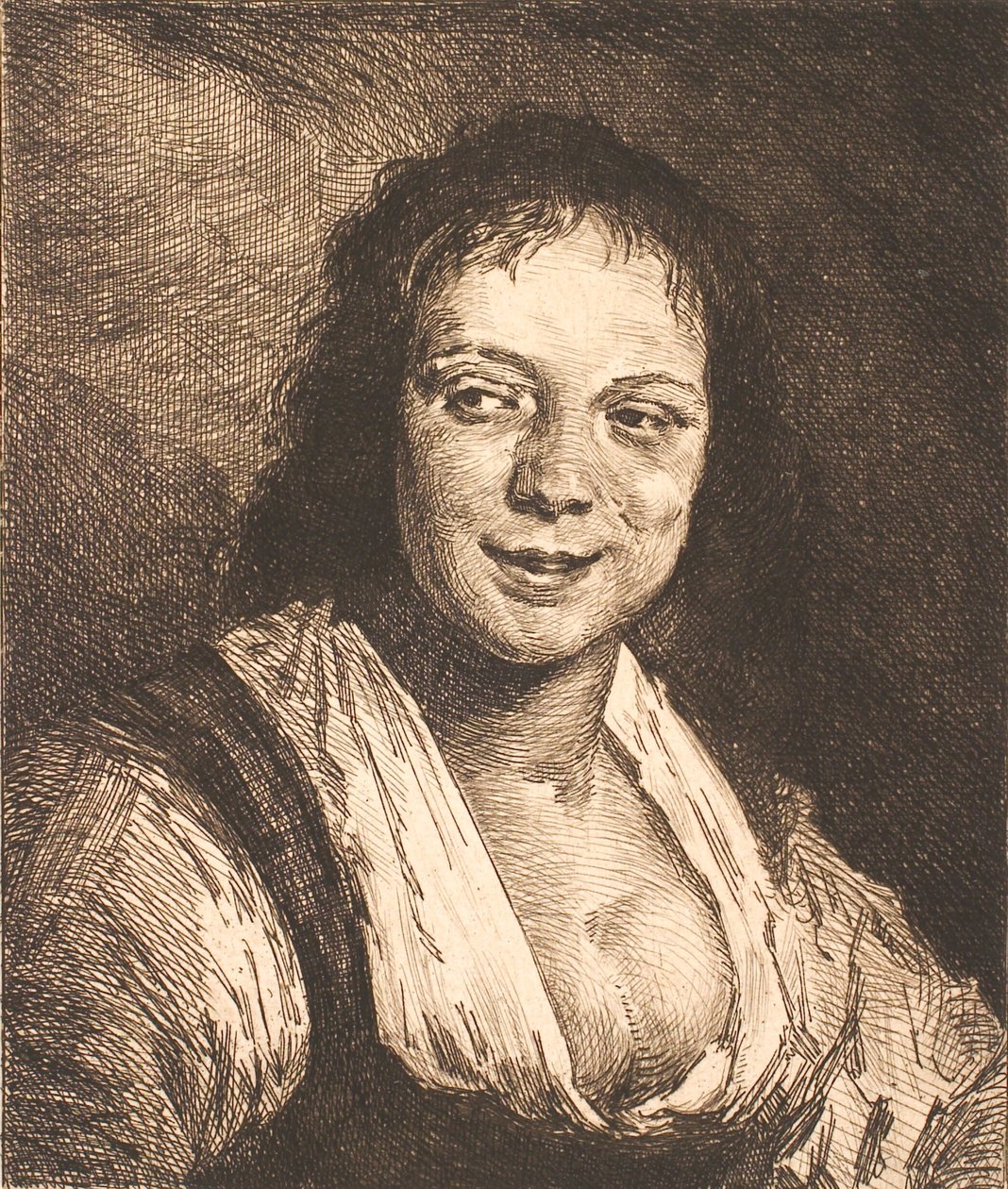 Leende jente, etter Frans Hals av Frans Schwartz