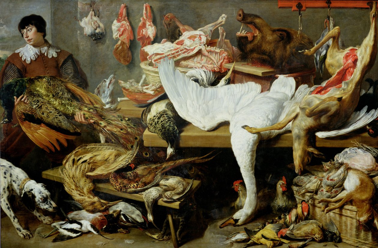 En spillbod (olje på lerret) av Frans Snyders or Snijders