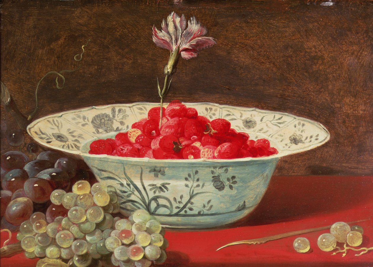 Jordbær med en nellik av Frans Snyders or Snijders