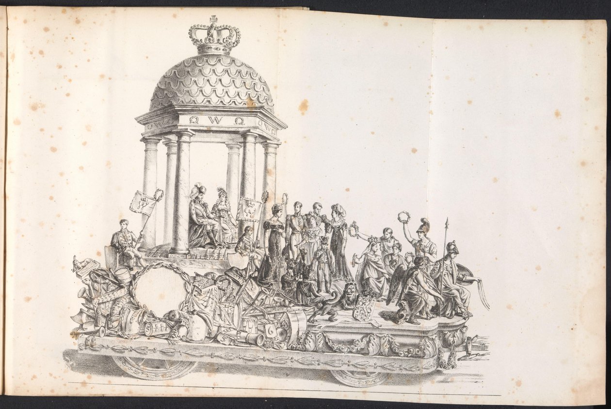 Femte flottør i prosesjonen for Saint Rombout, 1825 av Frans Vervloet