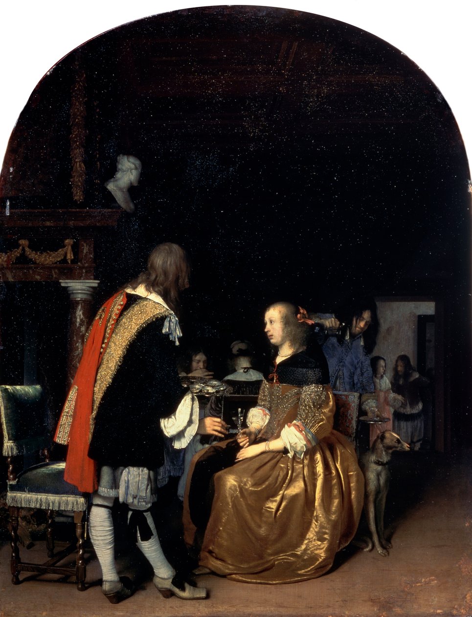 Oyster Meal, 1659. av Frans van Mieris
