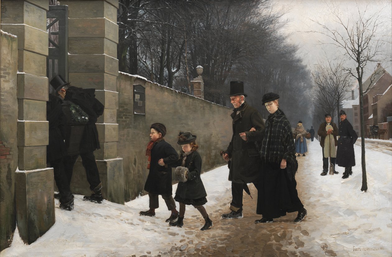 En begravelse av Frants Henningsen