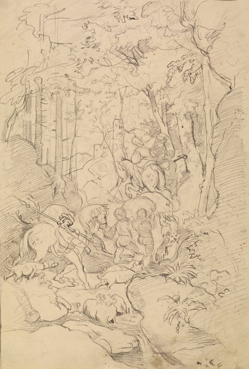 Et jaktfest av Franz Albert Venus