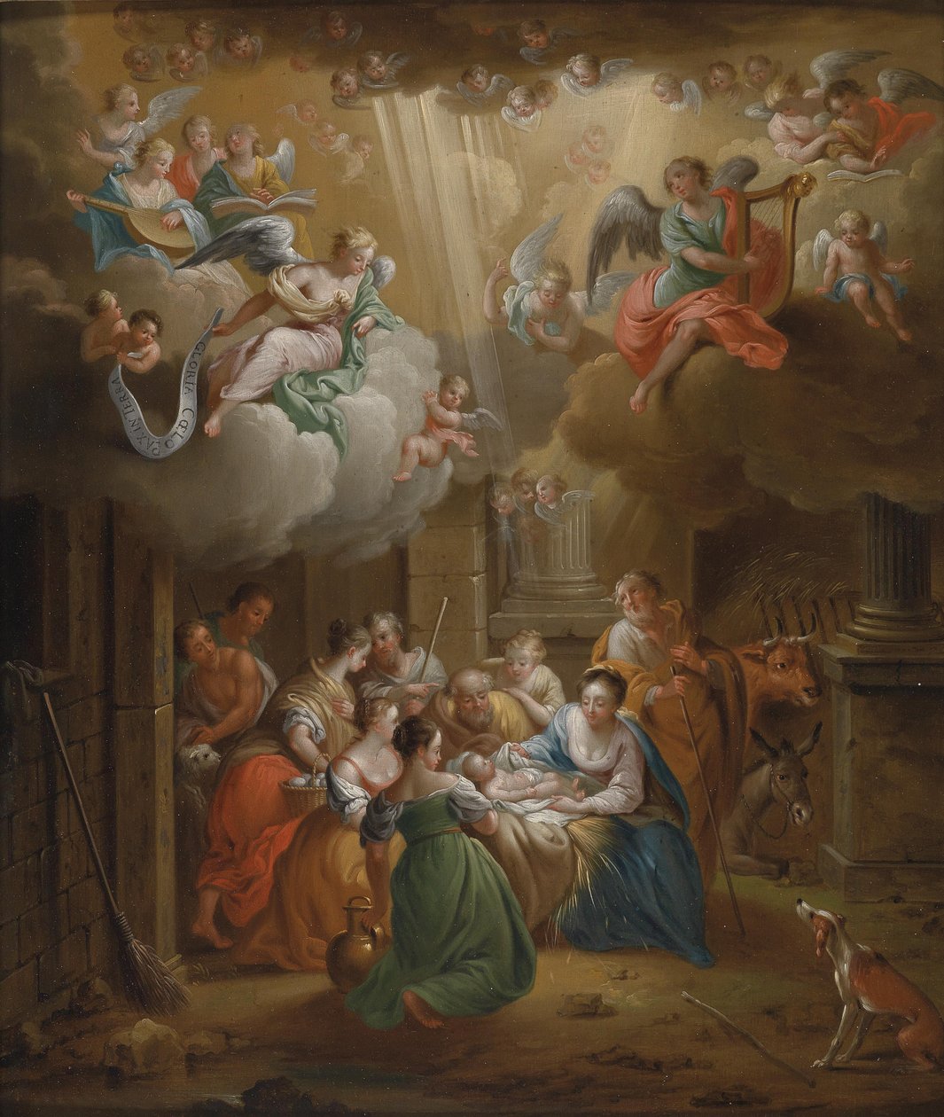 Tilbedelsen av hyrdene av Franz Christoph Janneck