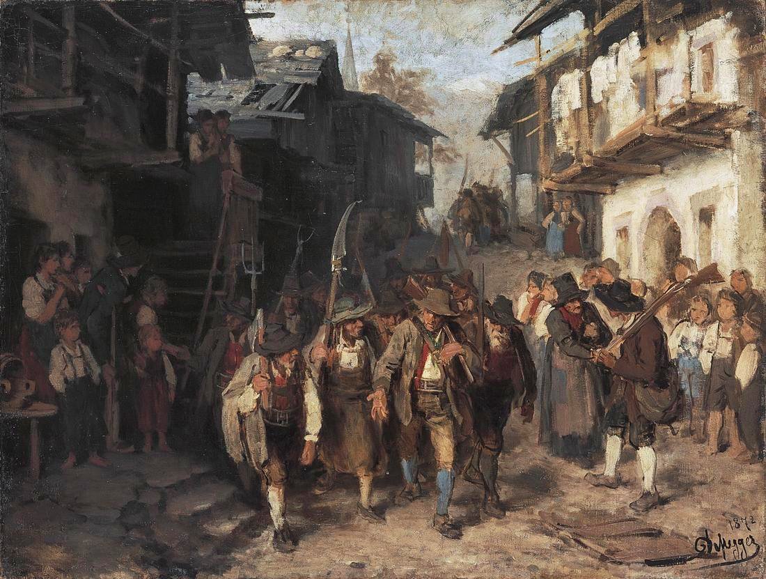 Engelsk: The Last Contingentn av Franz Defregger
