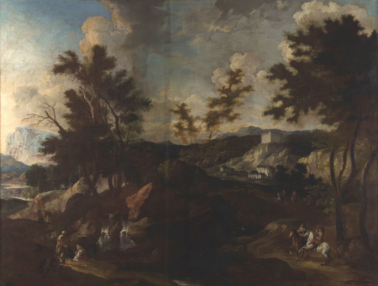 Byen Brestanica av Franz Ignaz Flurer