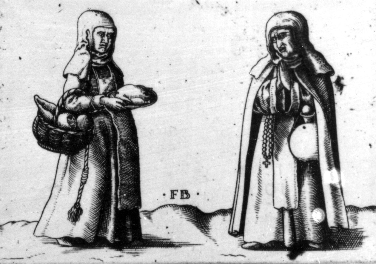 To religiøse personer av Franz Isaac Brun