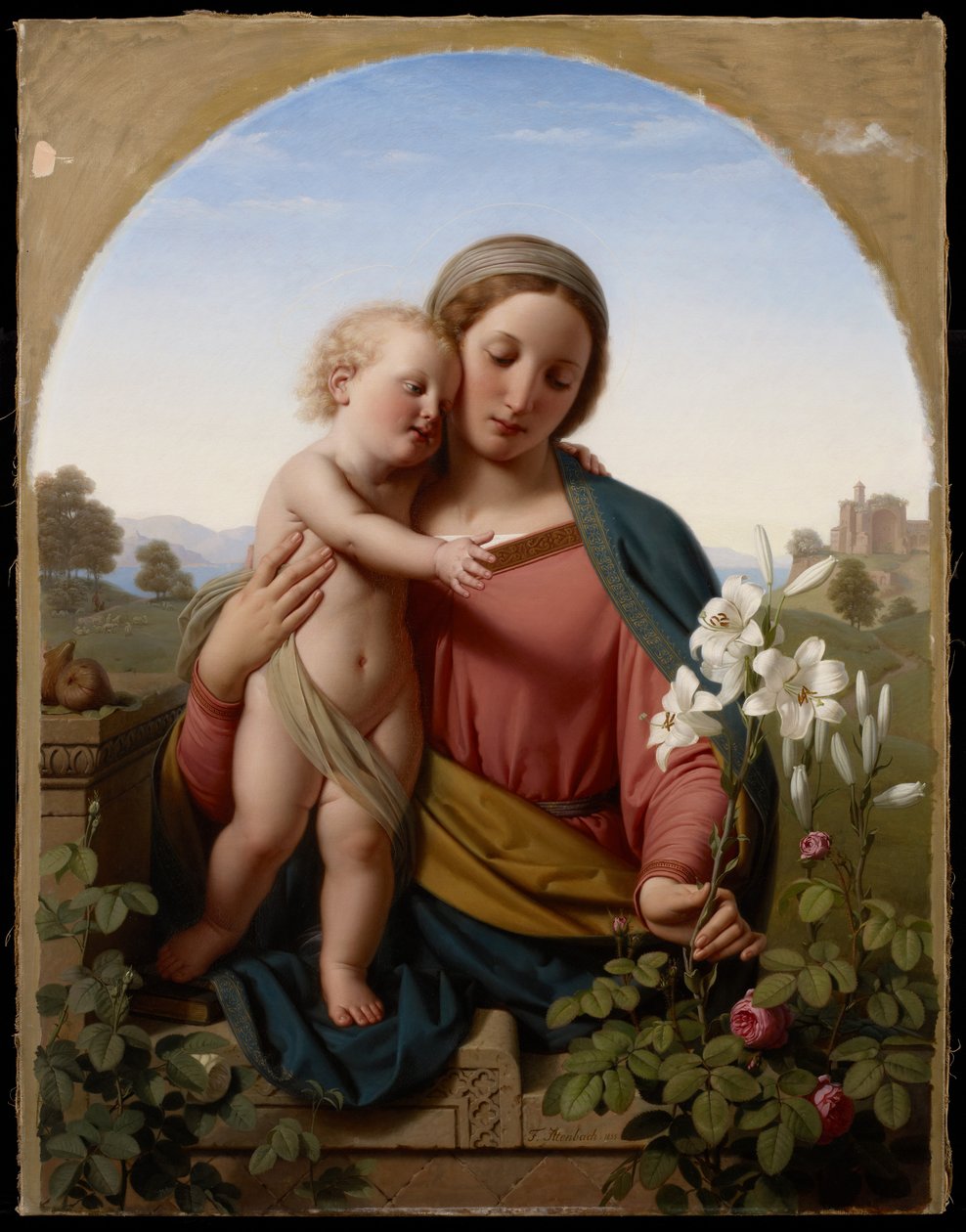 Madonna og barn, 1855 av Franz Ittenbach