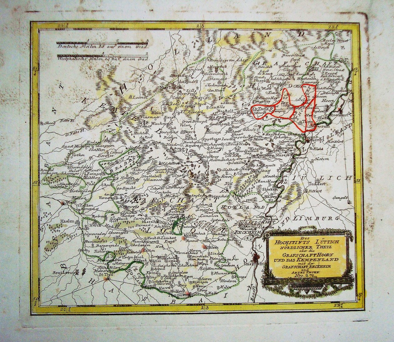Av bispedømmet Liège, nordlige Thei av Franz Johann Joseph von Reilly