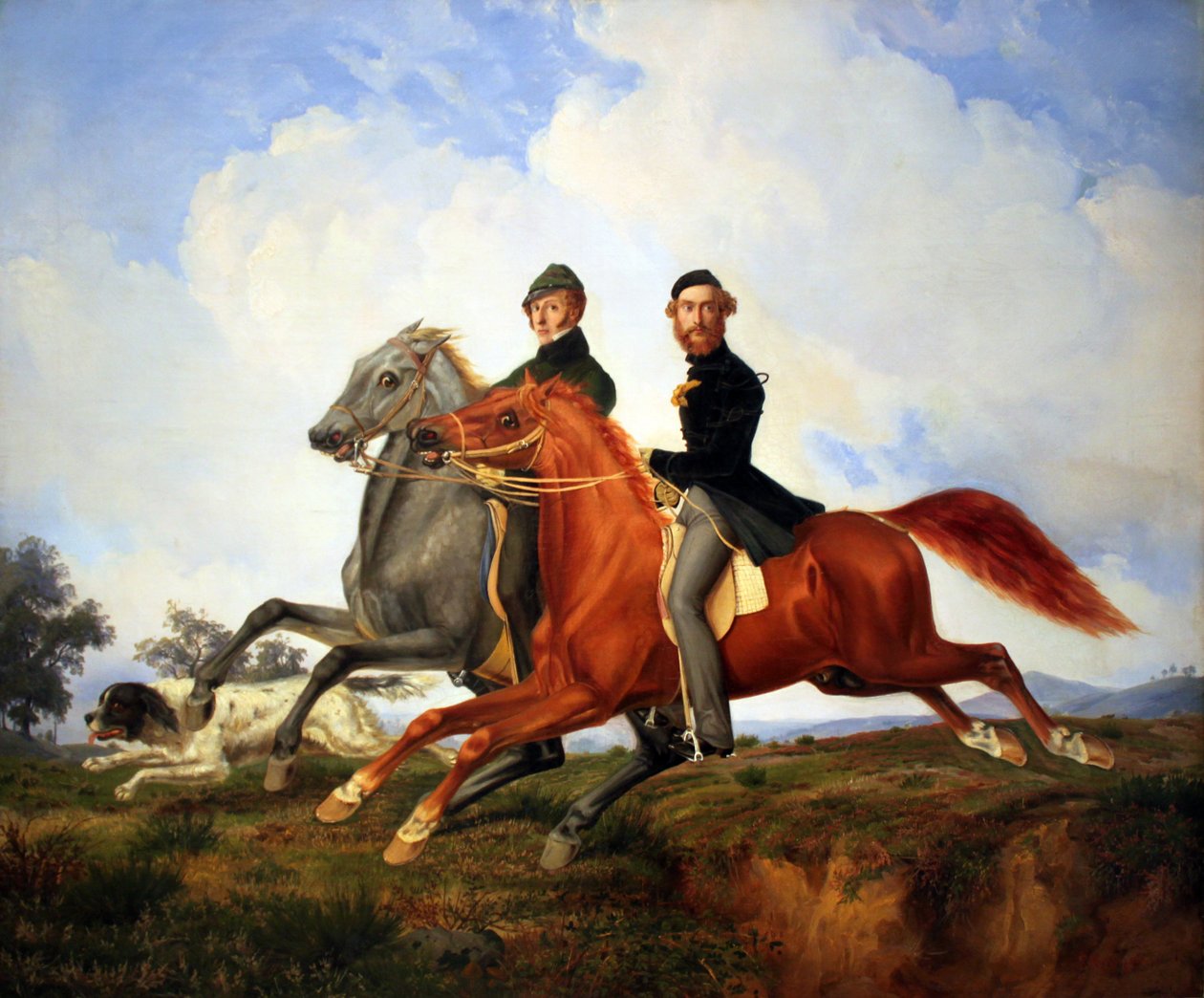 To ryttere i galopp av Franz Krüger