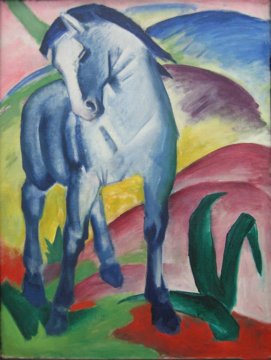 Blå hest I av Franz Marc