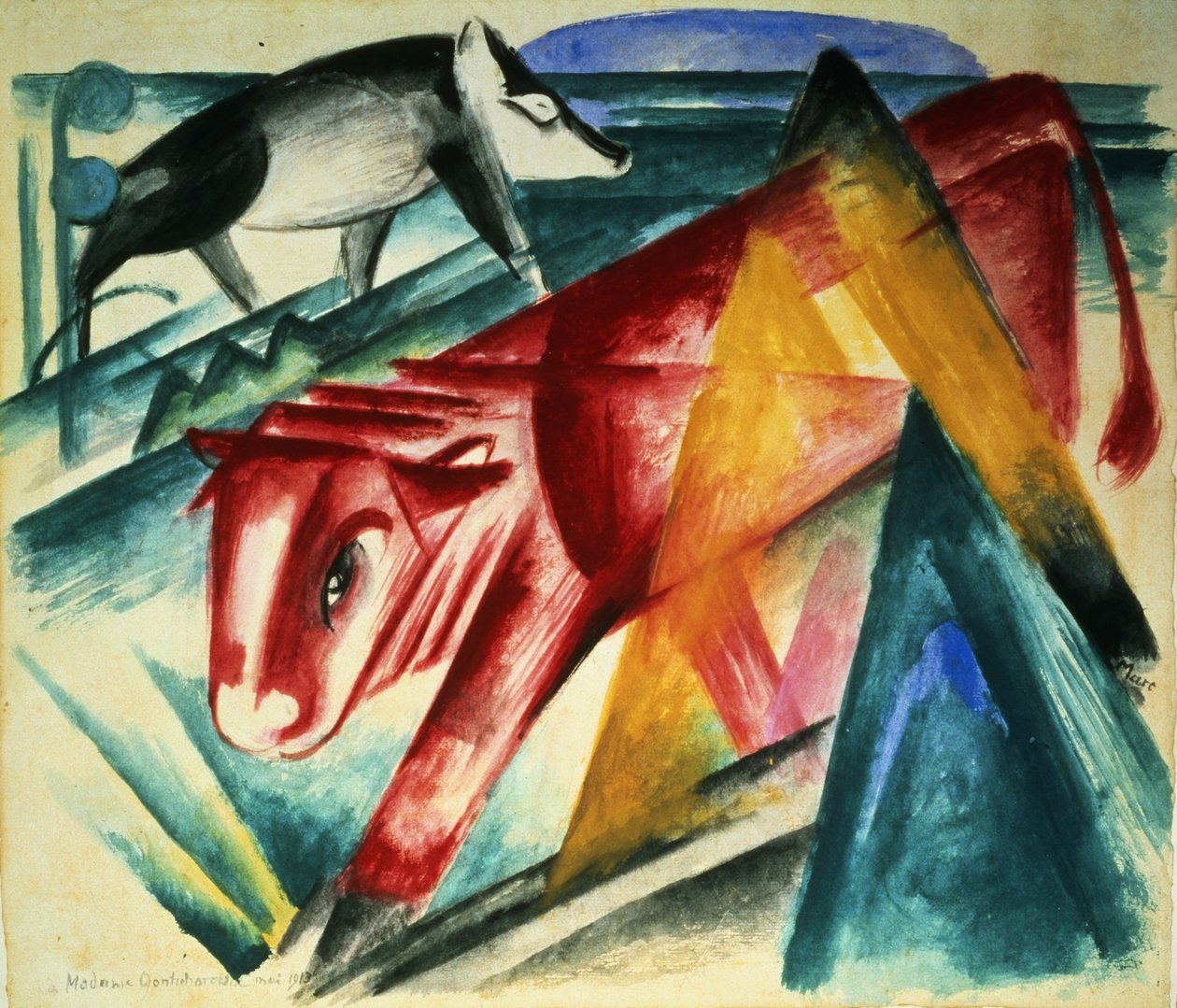 Dyr, 1913 av Franz Marc