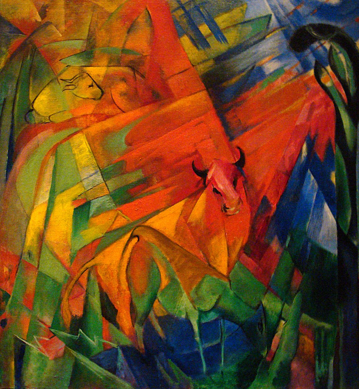 Dyr i et landskap av Franz Marc