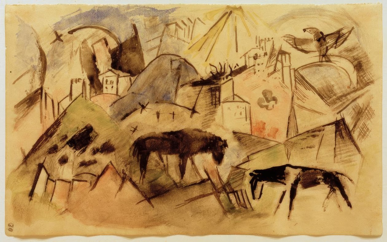 Den fattige staten Tyrol av Franz Marc
