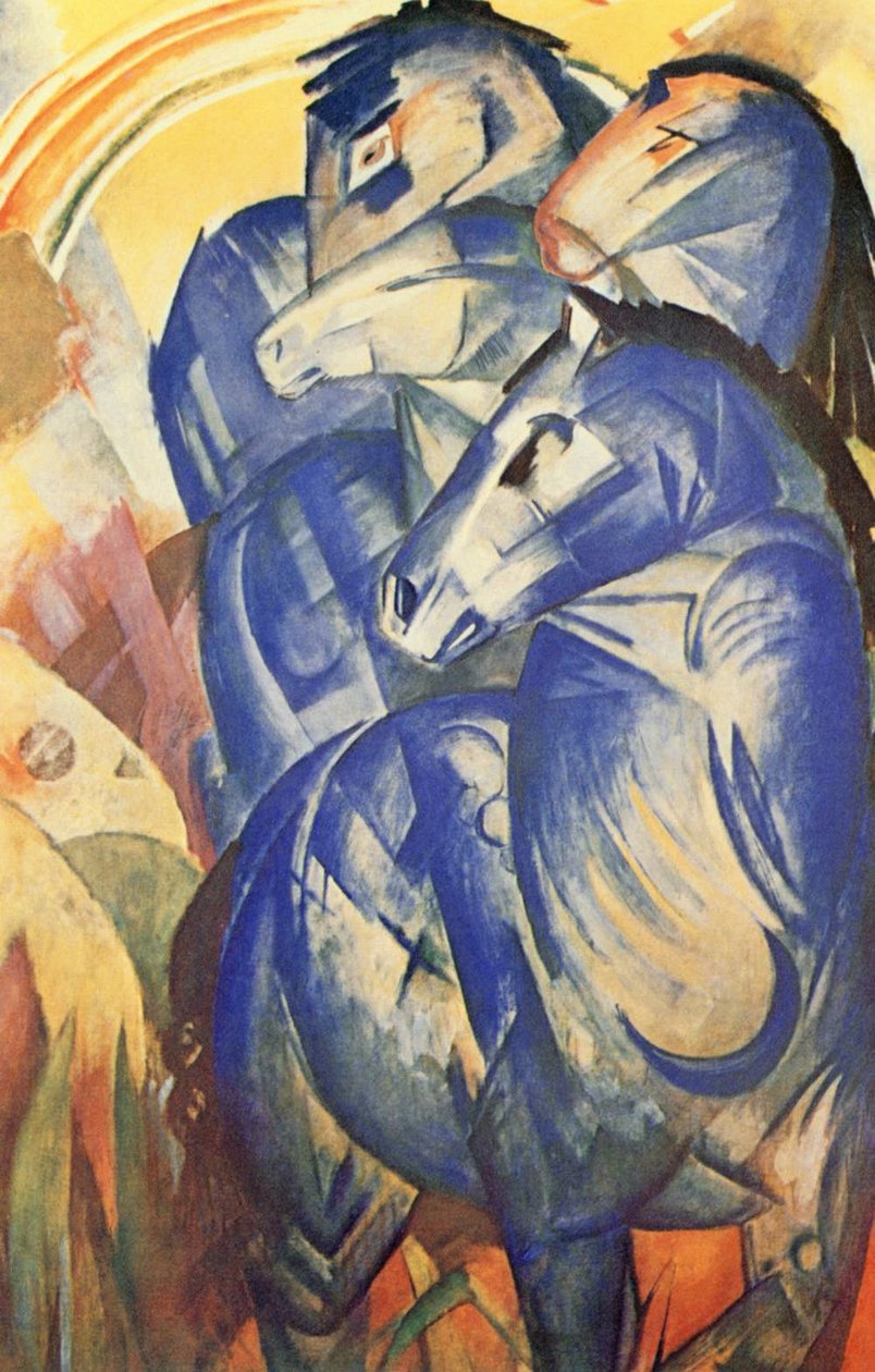 Tårnet til de blå hestene av Franz Marc