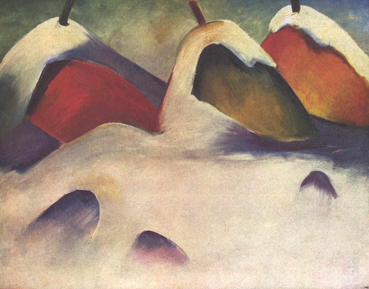 Huk i snøen av Franz Marc