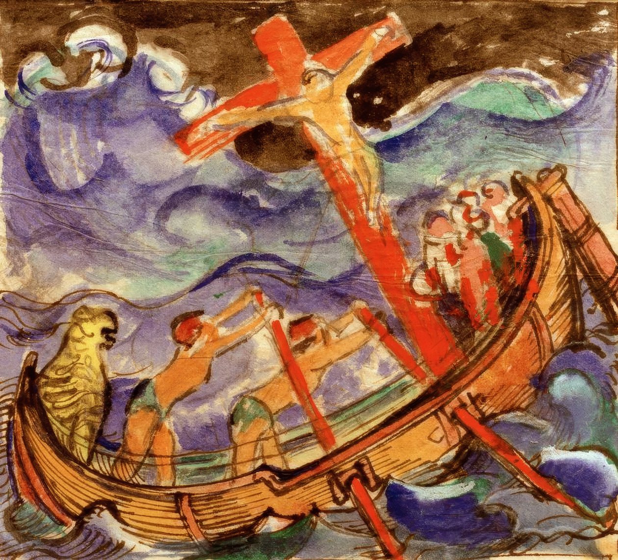 Cruise i en storm av Franz Marc
