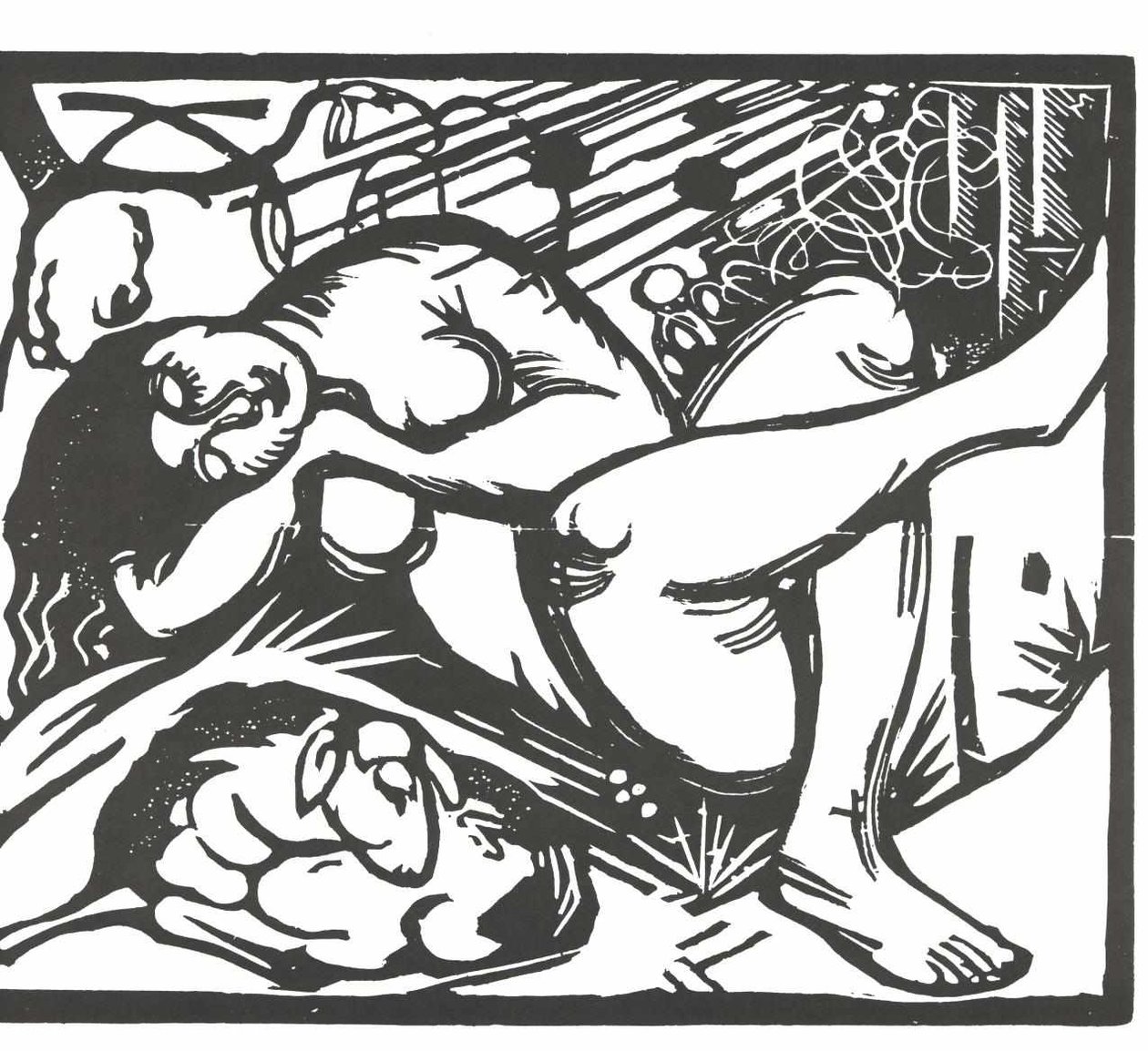 Sovende hyrdeinne av Franz Marc