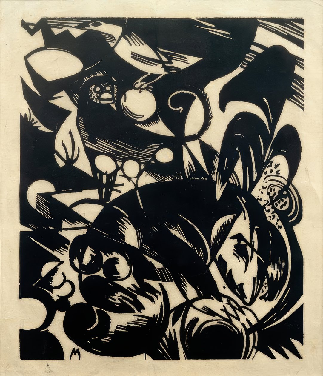 Creation Story I (The Bavian) av Franz Marc