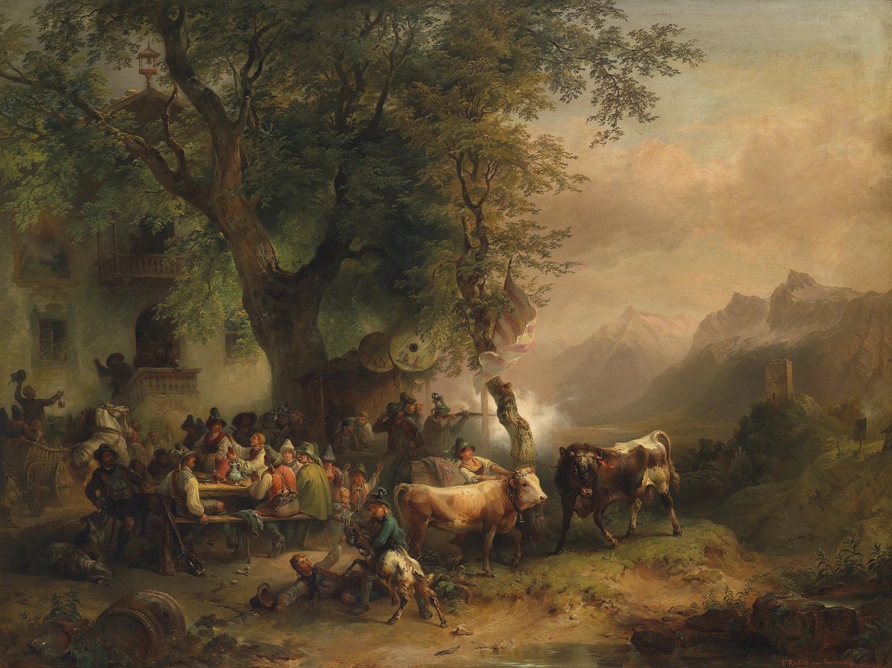 Målskyting i Passeyertal av Franz Reinhold