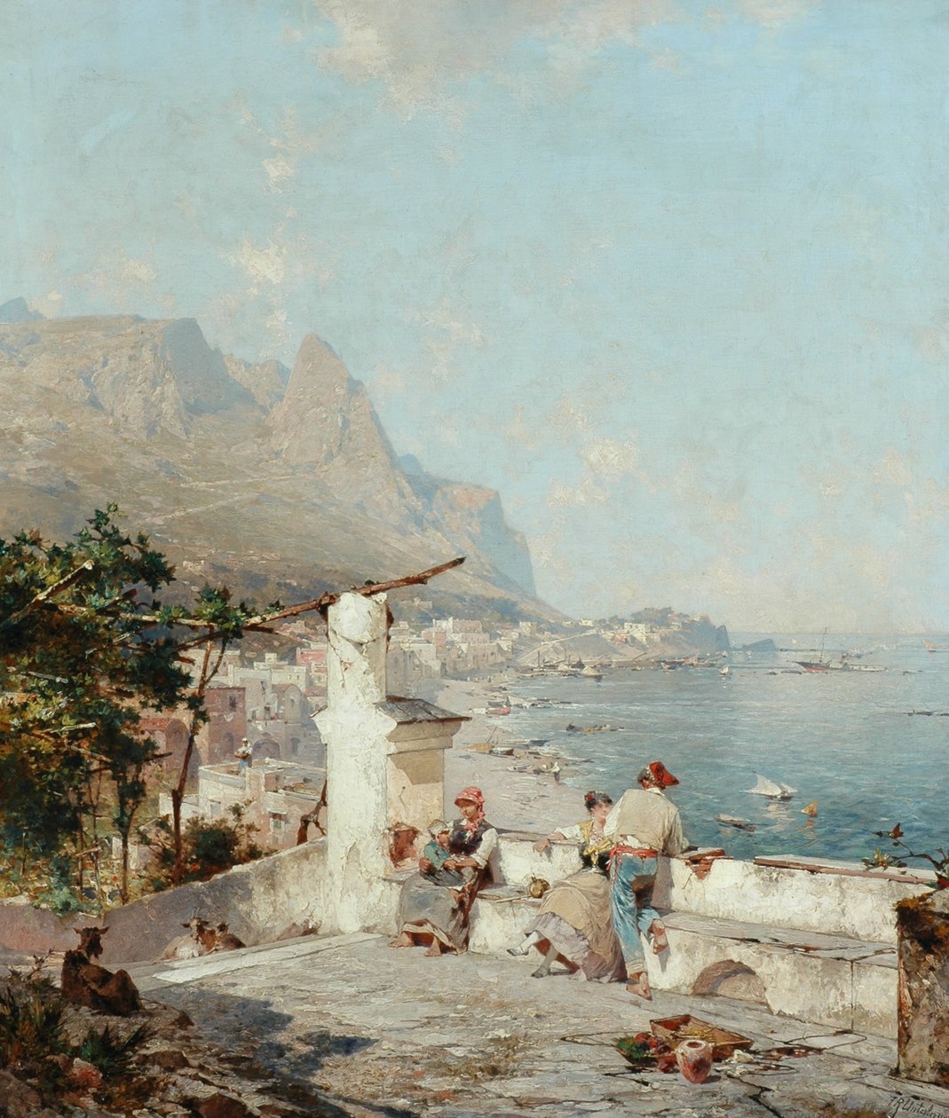 Capri, Napolibukten av Franz Richard Unterberger