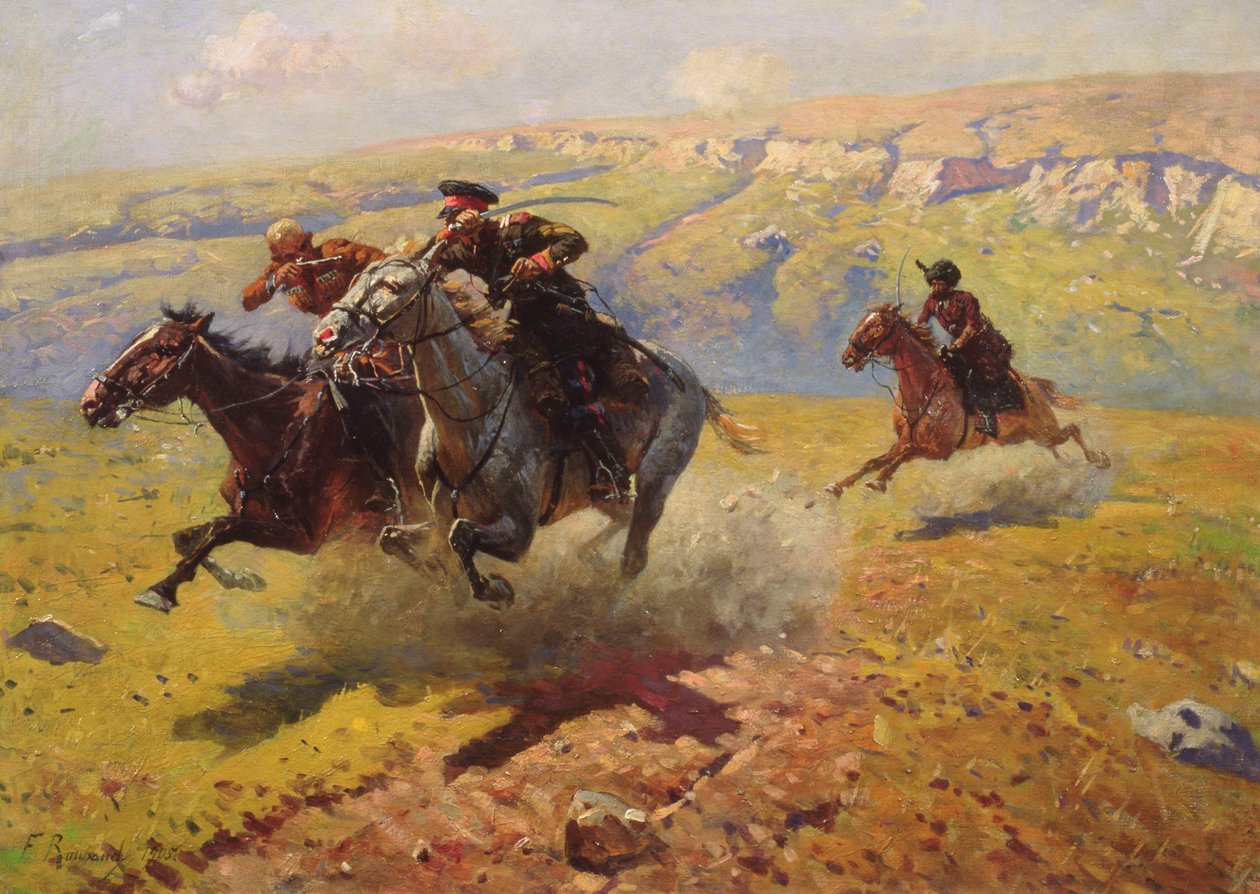 Duell, 1905 av Franz Roubaud